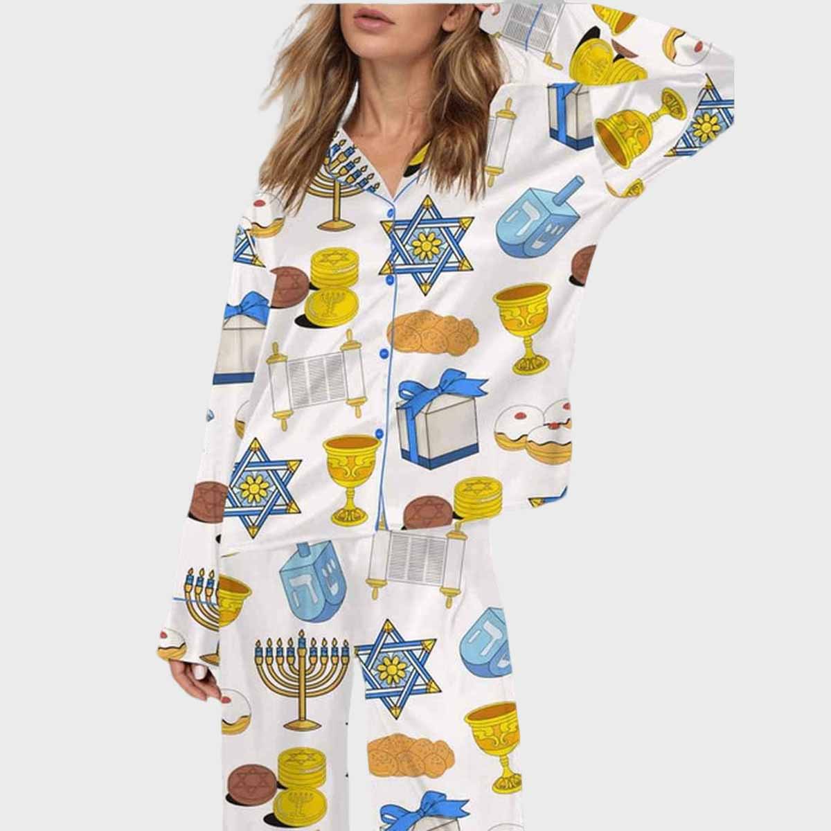 Hanukkah Satin Pajama Set Hanukkah Satin Pajama Set
