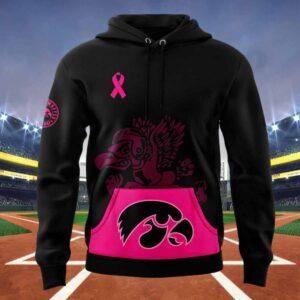 Hawkeyes 2024 Breast Cancer Awareness Month Hoodie Hawkeyes 2024 Breast Cancer Awareness Month Hoodie