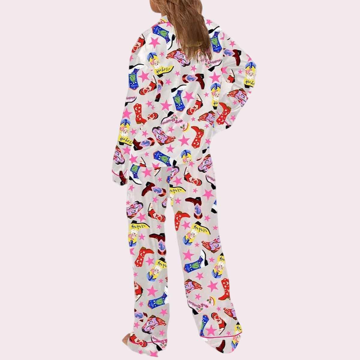 Howdy Holidays Cowboy Boot Pajama Set Howdy Holidays Cowboy Boot Pajama Set