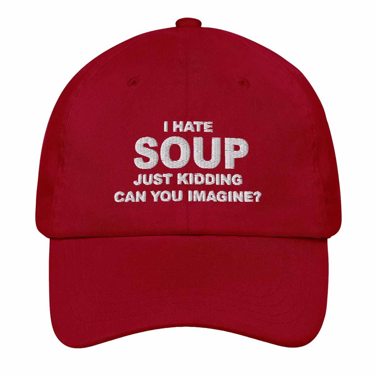I Hate Soup Just Kidding Can You Imagine Hat I Hate Soup Just Kidding Can You Imagine Hat