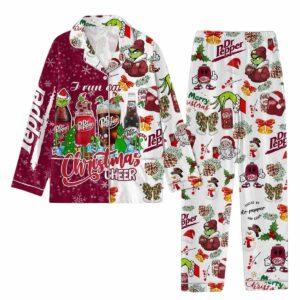 I Run On Dr Pepper And Christmas Cheer Pajamas Set