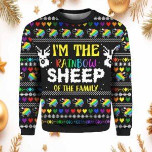 I’m The Rainbow Sheep Of The Family Ugly Christmas Sweater I’m The Rainbow Sheep Of The Family Ugly Christmas Sweater