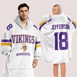 JJ 18 Minnesota Football Unisex Blanket Hoodie 1 JJ 18 Minnesota Football Unisex Blanket Hoodie