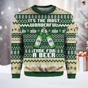 Jever It’s the Most Wonderful Time For A Beer Ugly Christmas Sweater Jever It’s the Most Wonderful Time For A Beer Ugly Christmas Sweater