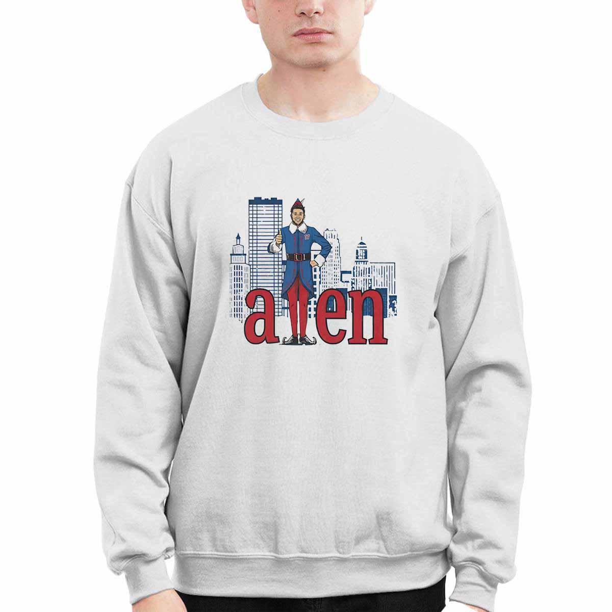 Josh Allen Elf Scoring Is My Favorite Bills Christmas Shirt Josh Allen Elf Scoring Is My Favorite Bills Christmas Shirt