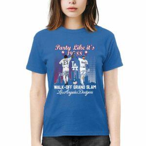Kirk Gibson Freddie Freeman Party Like Its 1988 Walk-Off Grand Slam Dodgers Shirt Kirk Gibson Freddie Freeman Party Like Its 1988 Walk-Off Grand Slam Dodgers Shirt