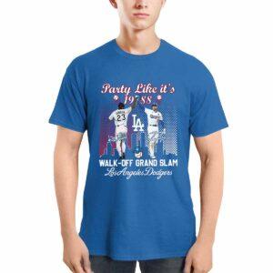 Kirk Gibson Freddie Freeman Party Like Its 1988 Walk-Off Grand Slam Dodgers Shirt 1 Kirk Gibson Freddie Freeman Party Like It's 1988 Walk Off Grand Slam Dodgers Shirt1