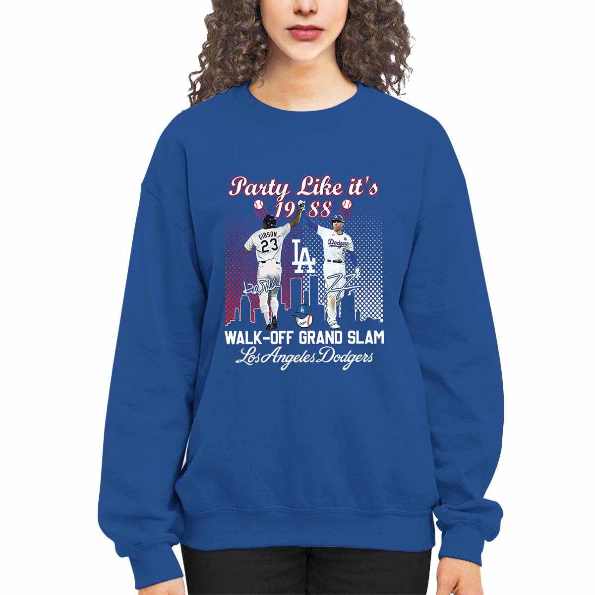Kirk Gibson Freddie Freeman Party Like Its 1988 Walk-Off Grand Slam Dodgers Shirt Kirk Gibson Freddie Freeman Party Like Its 1988 Walk-Off Grand Slam Dodgers Shirt