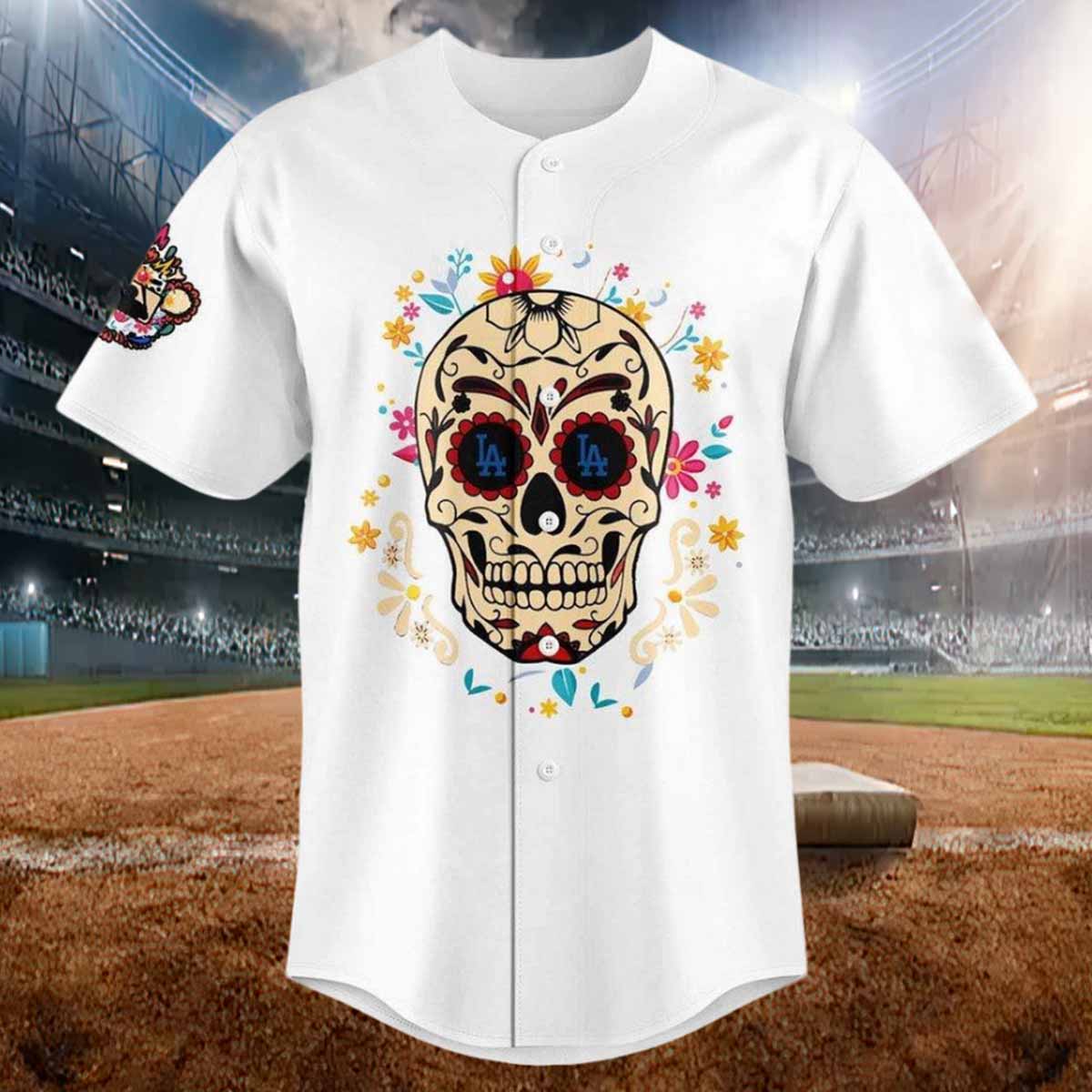 LA Dodgers Dia de los Muertos 2024 Baseball Jersey LA Dodgers Dia de los Muertos 2024 Baseball Jersey