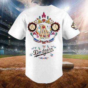 LA Dodgers Dia de los Muertos 2024 Baseball Jersey 1 LA Dodgers Dia de los Muertos 2024 Baseball Jersey