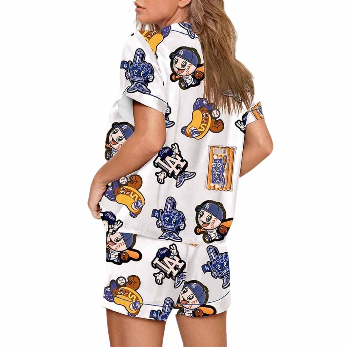 LA Dodgers Hotdog Baseball Pajama Set LA Dodgers Hotdog Baseball Pajama Set