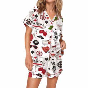 Las Vegas Dice Martini Casino Pajama Set Las Vegas Dice Martini Casino Pajama Set