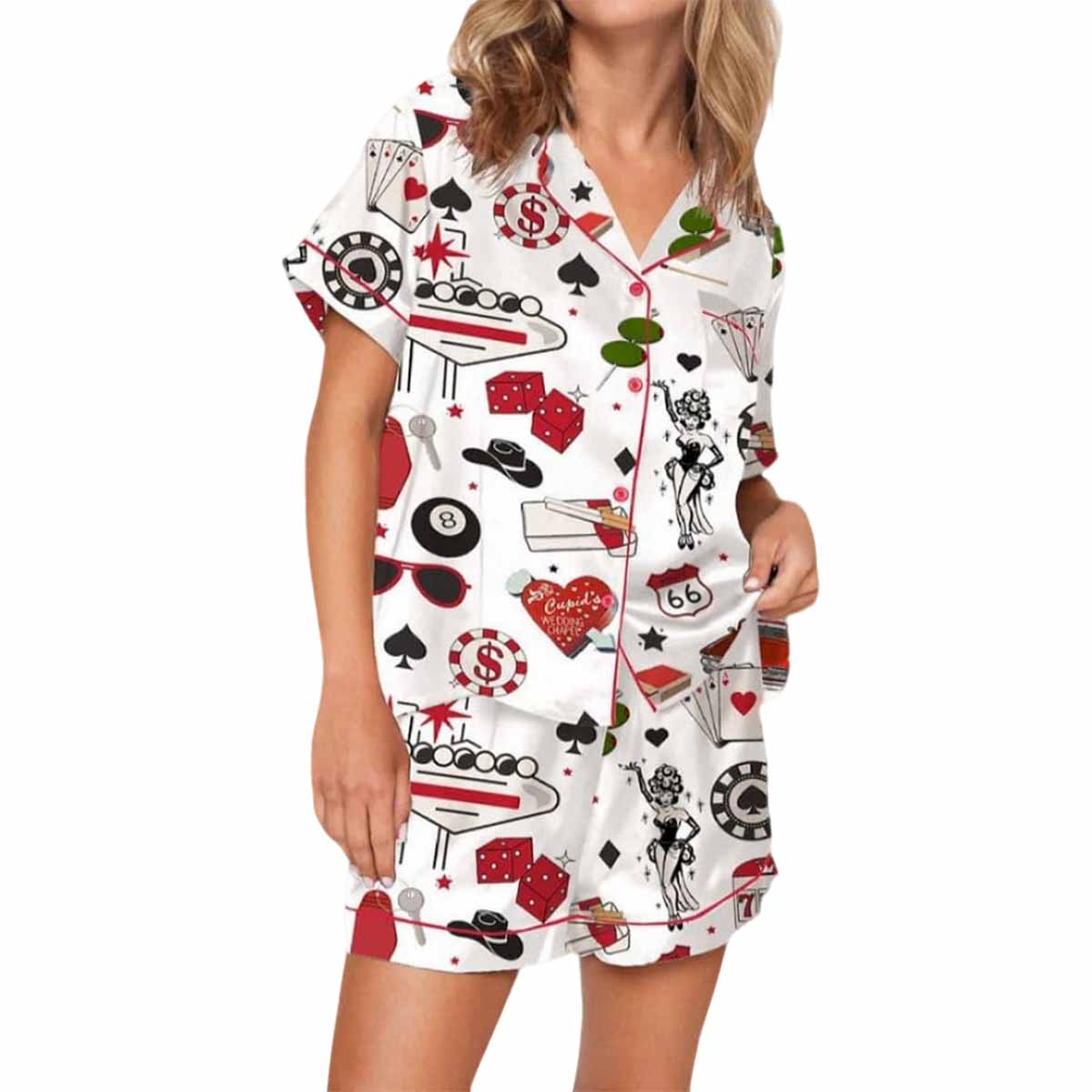 Las Vegas Dice Martini Casino Pajama Set Las Vegas Dice Martini Casino Pajama Set