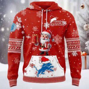 Lions Football 2024 Merry Christmas Hoodie