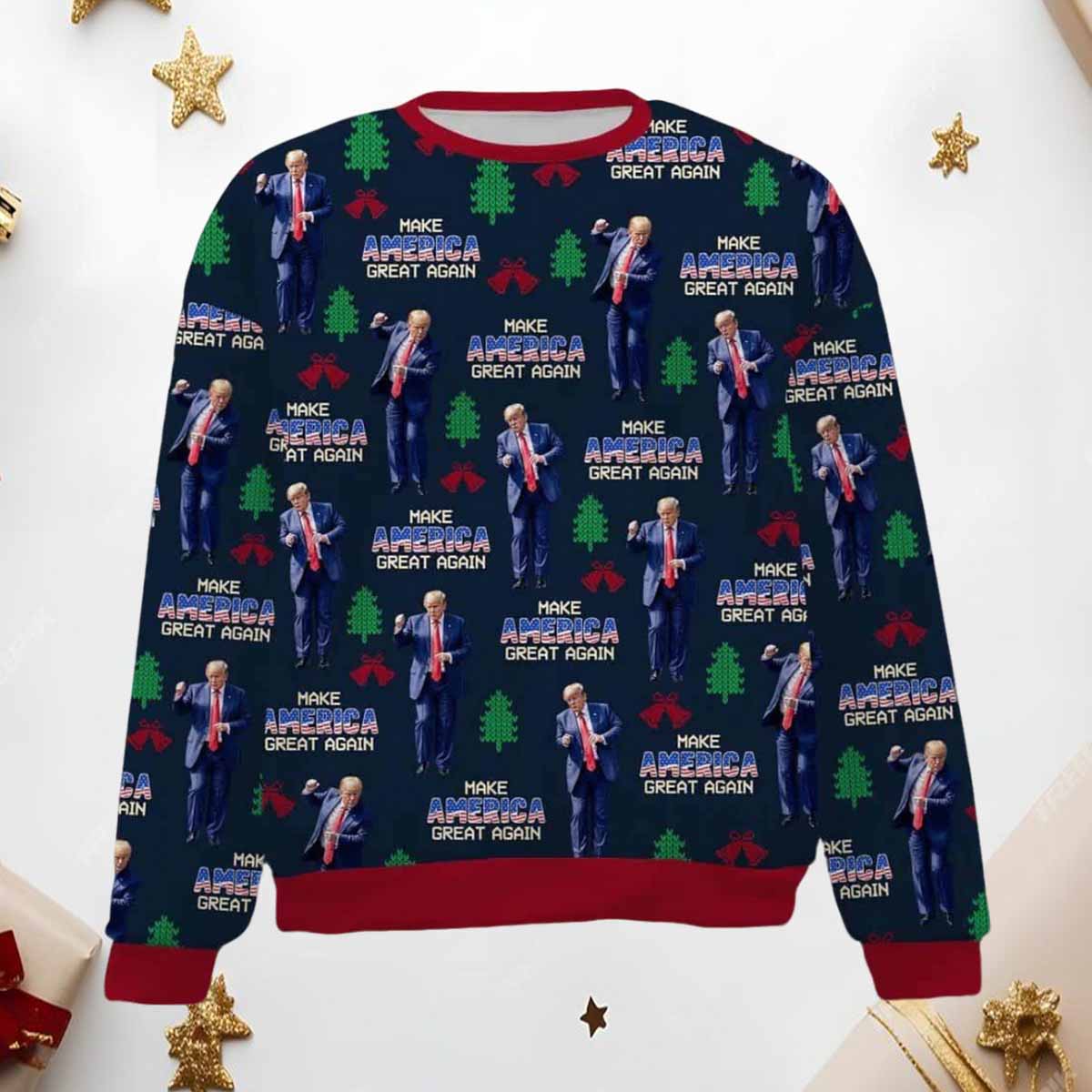 Make America Great Again Funny Trump Dancing Ugly Sweater Make America Great Again Funny Trump Dancing Ugly Sweater