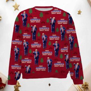 Make America Great Again Funny Trump Dancing Ugly Sweater