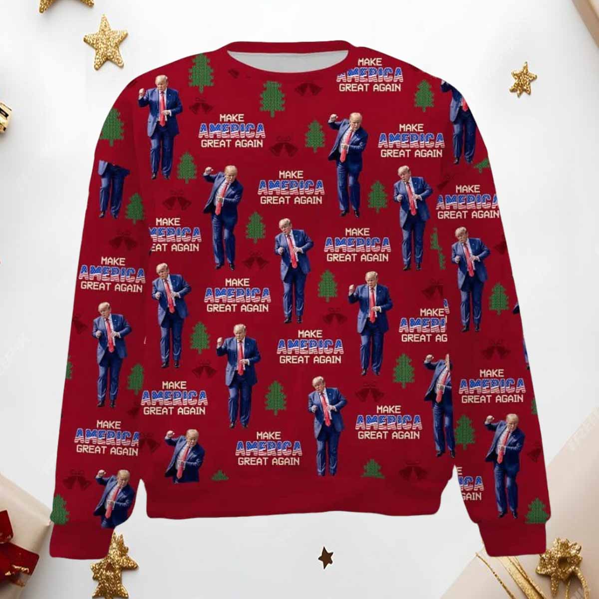 Make America Great Again Funny Trump Dancing Ugly Sweater Make America Great Again Funny Trump Dancing Ugly Sweater