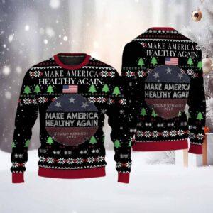 Make America Healthy Again Trump Kennedy 2024 Christmas Ugly Sweater