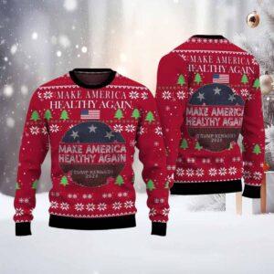 Make America Healthy Again Trump Kennedy 2024 Christmas Ugly Sweater Make America Healthy Again Trump Kennedy 2024 Christmas Ugly Sweater