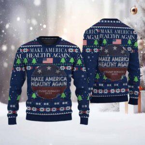 Make America Healthy Again Trump Kennedy 2024 Christmas Ugly Sweater