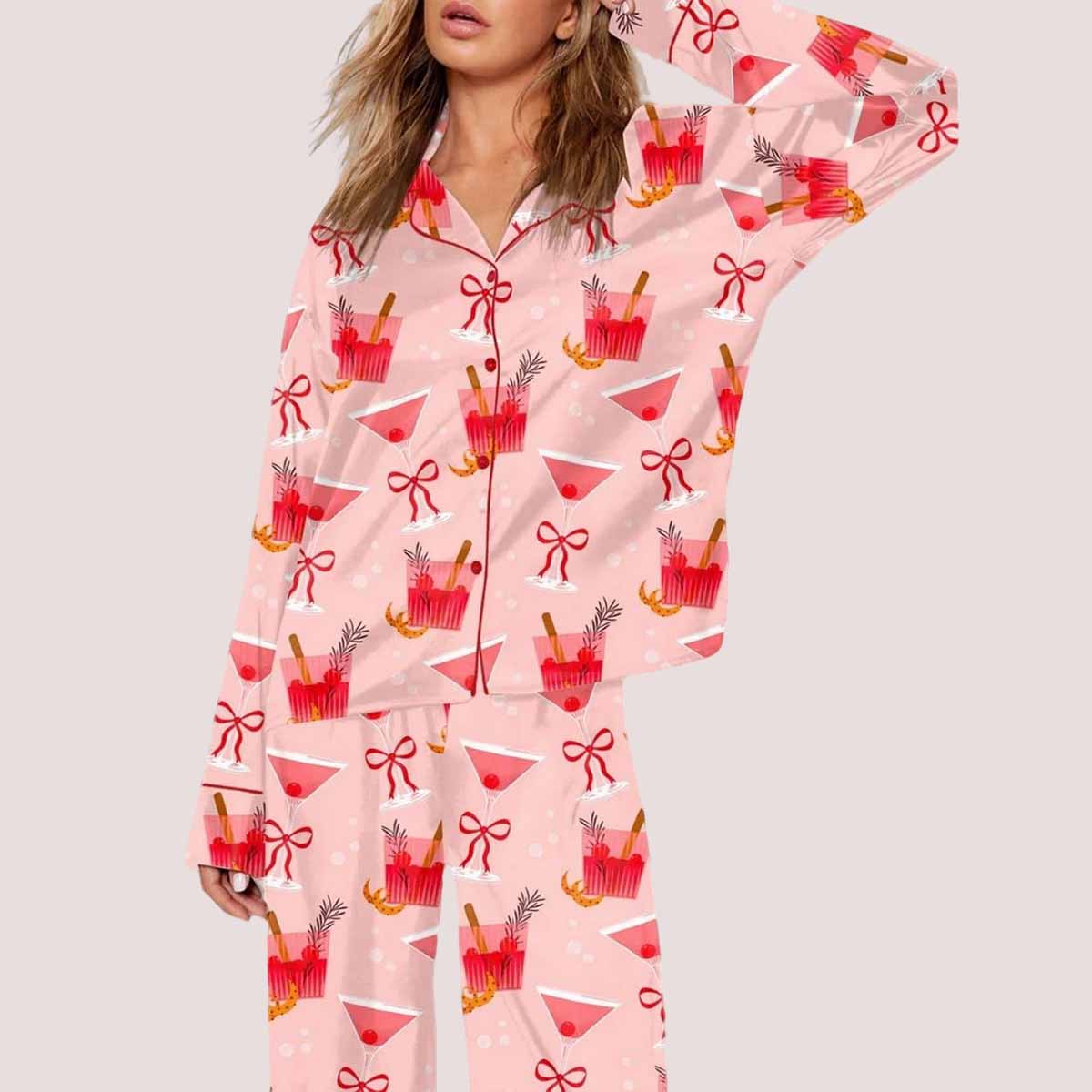 Manhattan Cocktail Martini Pajama Set Manhattan Cocktail Martini Pajama Set