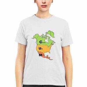 Map Canada USA and Mexico Shirt Map Canada USA and Mexico Shirt