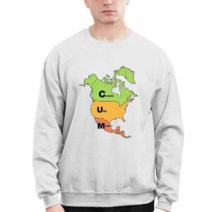 Map Canada USA and Mexico Shirt
