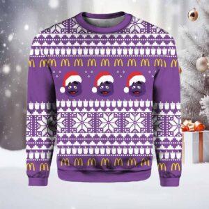 McDonald's Grimace Ugly Christmas Sweater