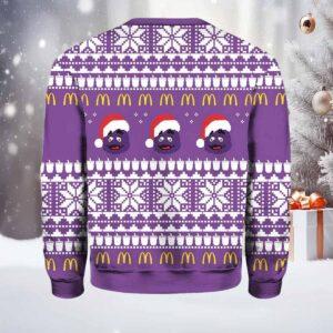 McDonald's Grimace Ugly Christmas Sweater 1 McDonald's Grimace Ugly Christmas Sweater
