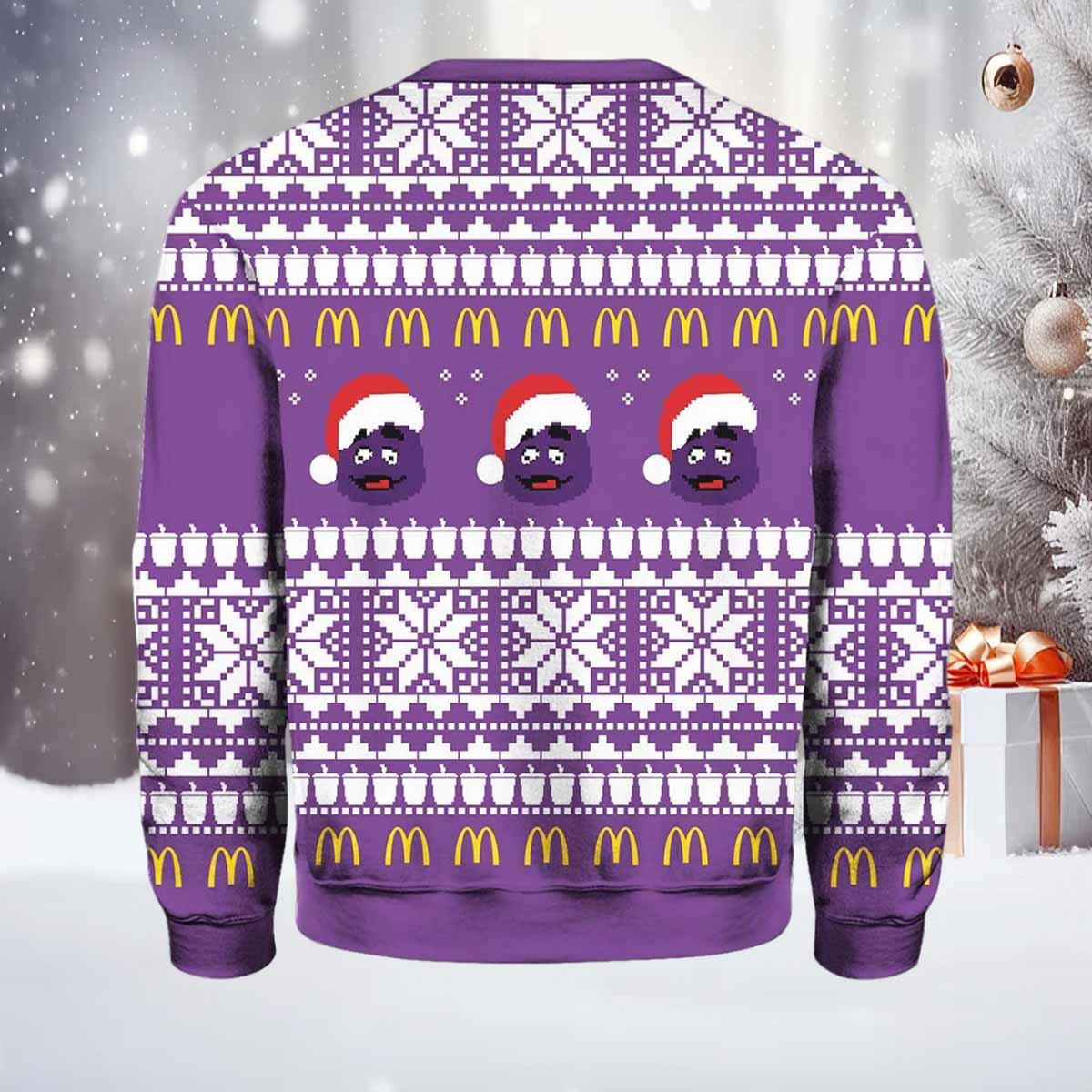 McDonald’s Grimace Ugly Christmas Sweater McDonald’s Grimace Ugly Christmas Sweater