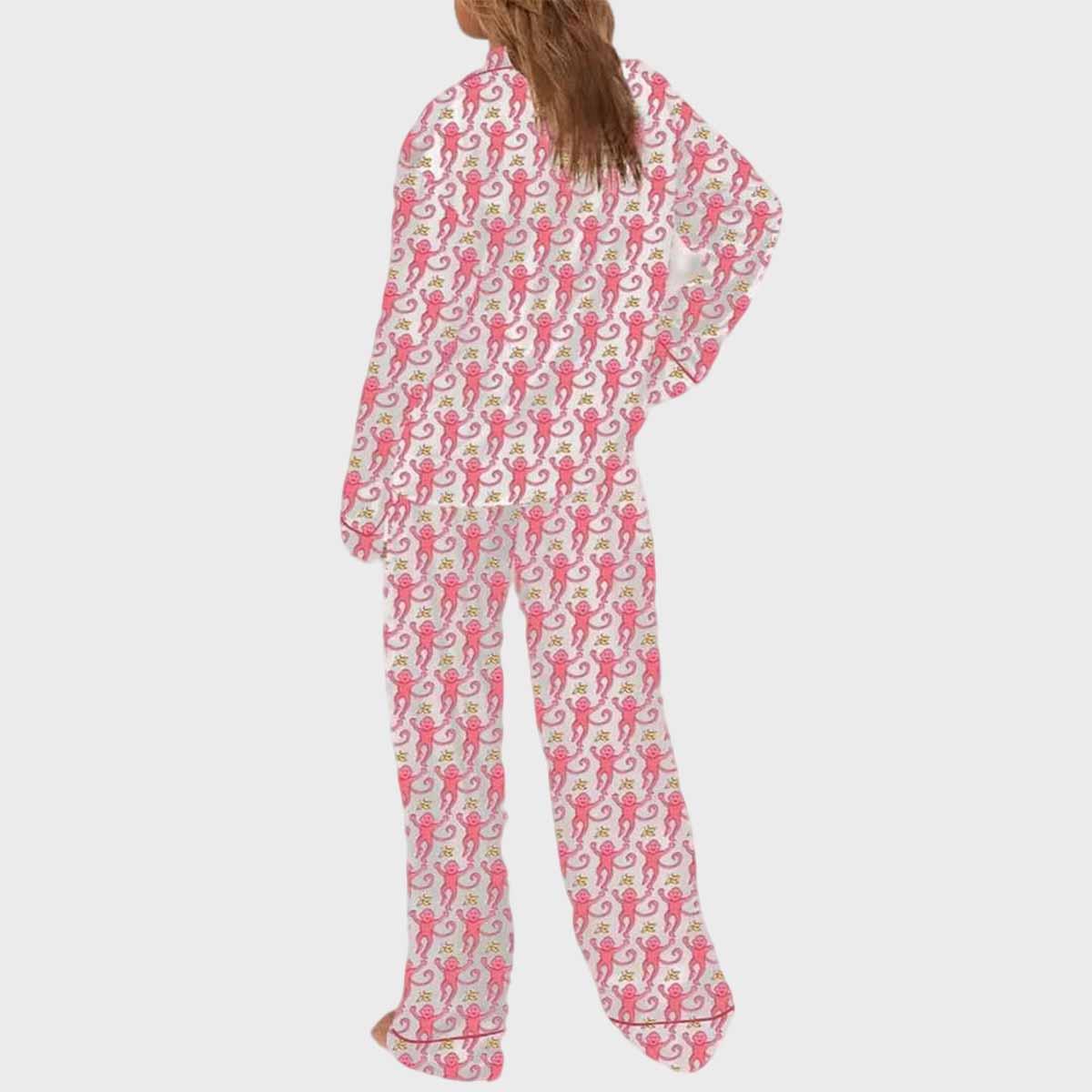 Monkey Pink Pajama Set Monkey Pink Pajama Set