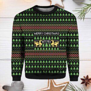 Moose Merry Christmas Bitchs Ugly Christmas Sweater Moose Merry Christmas Bitchs Ugly Christmas Sweater