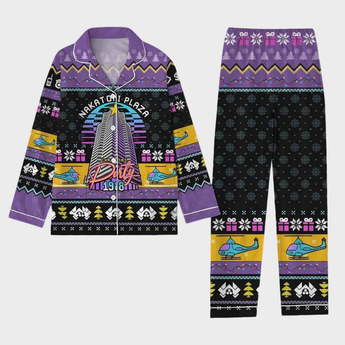 Nakatomi Plaza Christmas Party 1988 Pajama Set Nakatomi Plaza Christmas Party 1988 Pajama Set
