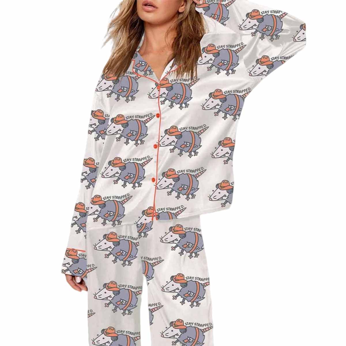 Opossum Cowboy Stay Strapped Pajama Set Opossum Cowboy Stay Strapped Pajama Set