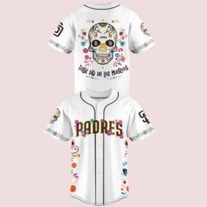 Padres Dia De Los Muertos Baseball Jersey 1 Padres Dia De Los Muertos Baseball Jersey