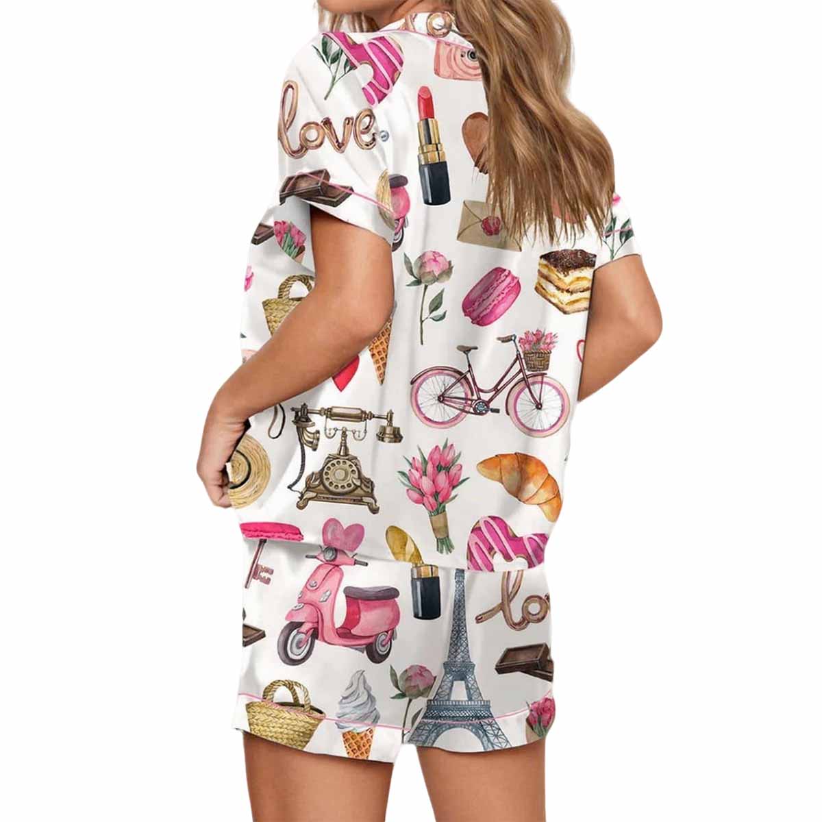 Paris Romantic Travel Pajama Set Paris Romantic Travel Pajama Set