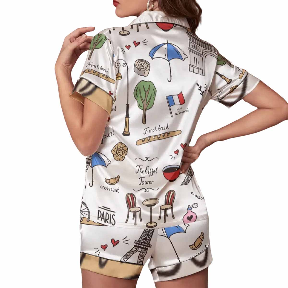 Paris Travel City Pajama Set Paris Travel City Pajama Set