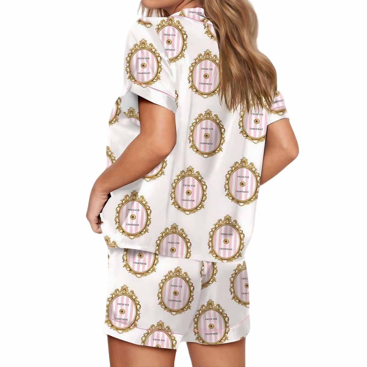 Press For Champagne Satin Pajama Set Press For Champagne Satin Pajama Set