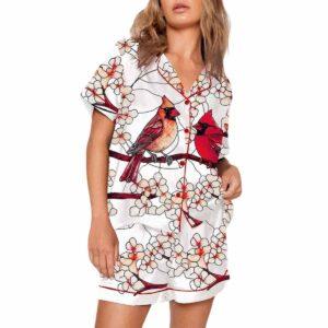 Red Birds Pajama Set