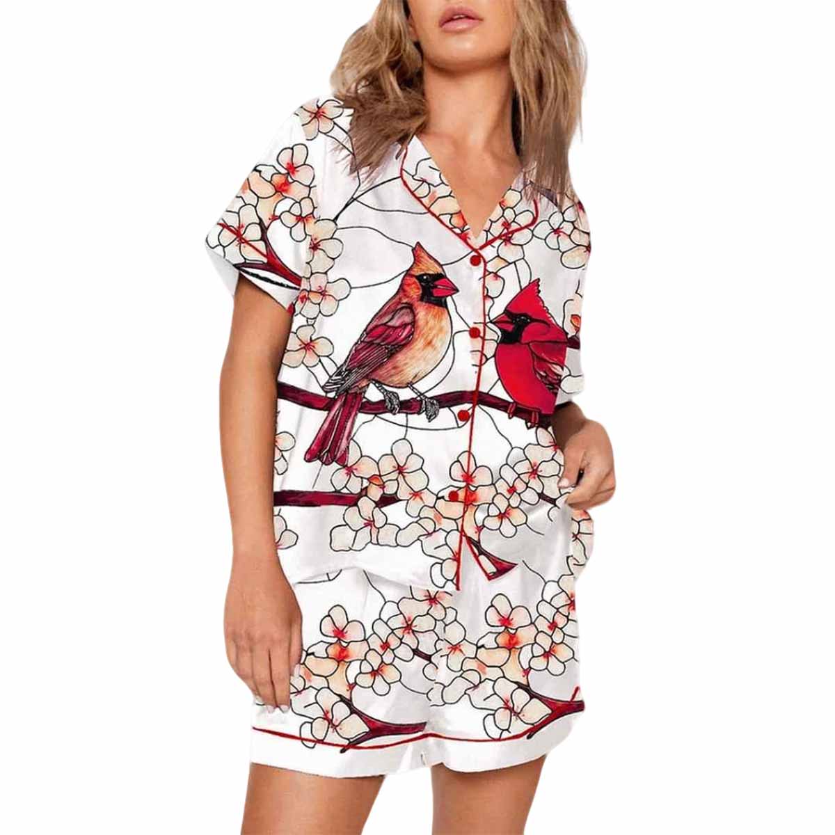 Red Birds Pajama Set Red Birds Pajama Set