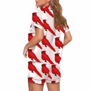 Red Birds Print Pajama Set 1 Red Birds Print Pajama Set