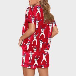 Red Dodgers Baseball Pajama Set 1 Red Dodgers Baseball Pajama Set