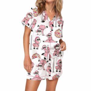 Santa Do Exercise Christmas Pajama Set