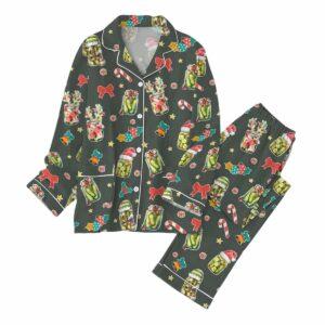 Santa Pickles Reindeer Pickles Christmas Pajama Set 1 Santa Pickles Reindeer Pickles Christmas Pajama Set