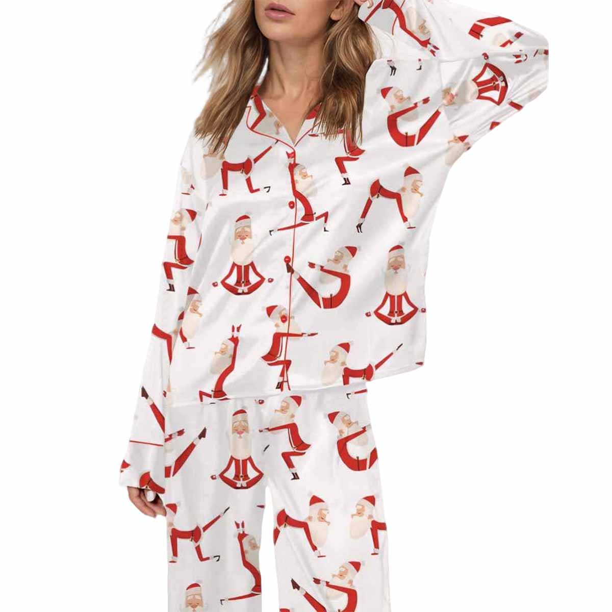 Santa Yoga Satin Pajama Set Santa Yoga Satin Pajama Set