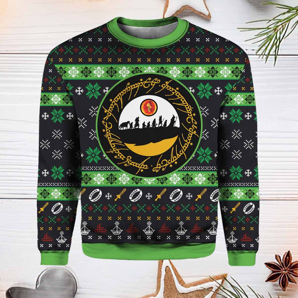 Sauron Eye Lord Of The Rings Ugly Christmas Sweater Sauron Eye Lord Of The Rings Ugly Christmas Sweater
