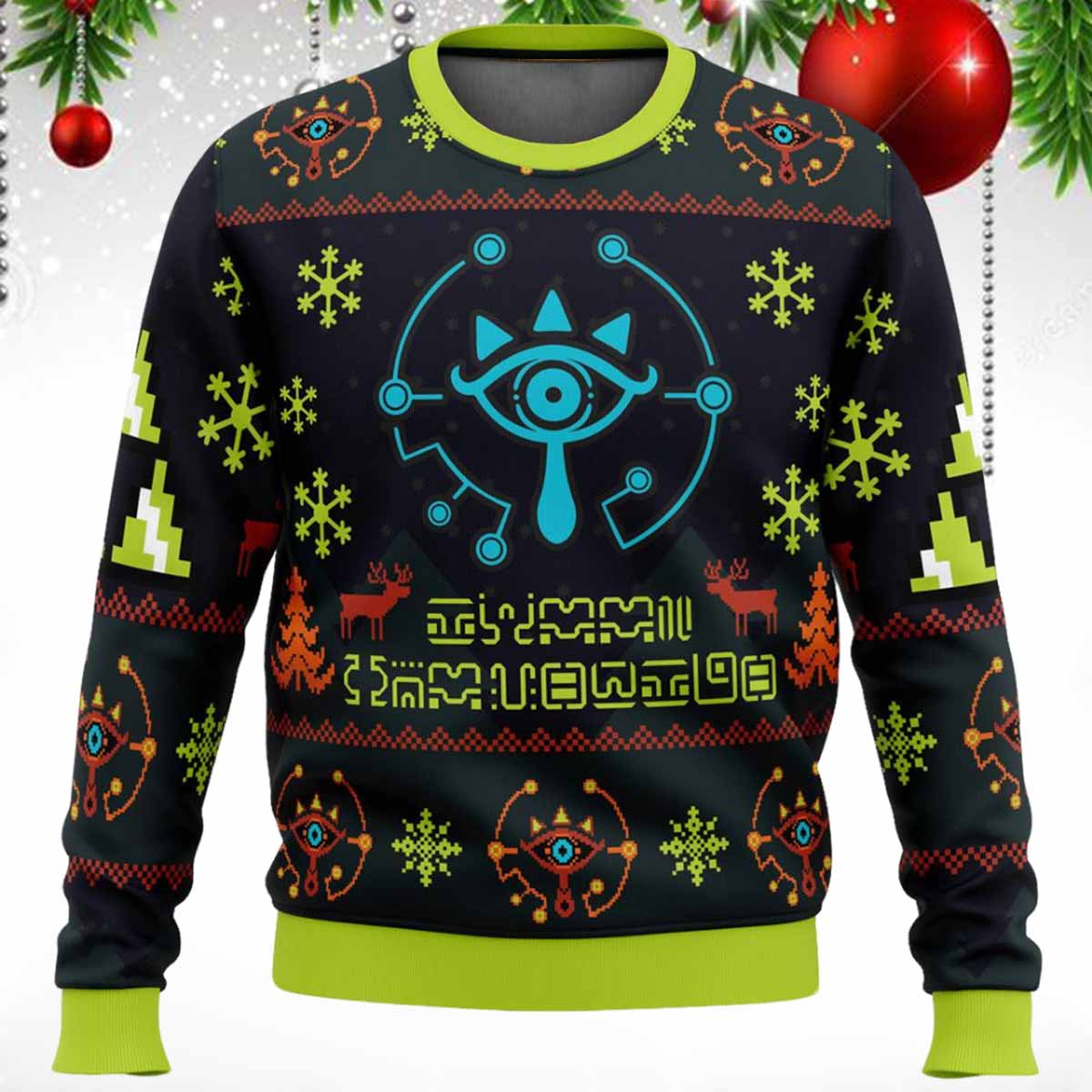 Sheikah Zelda Ugly Christmas Sweater Sheikah Zelda Ugly Christmas Sweater