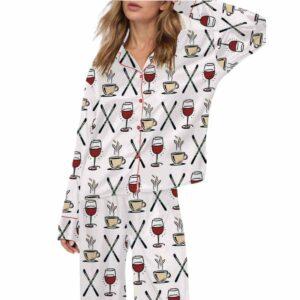 Ski Weekend Trip Satin Pajama Set Ski Weekend Trip Satin Pajama Set