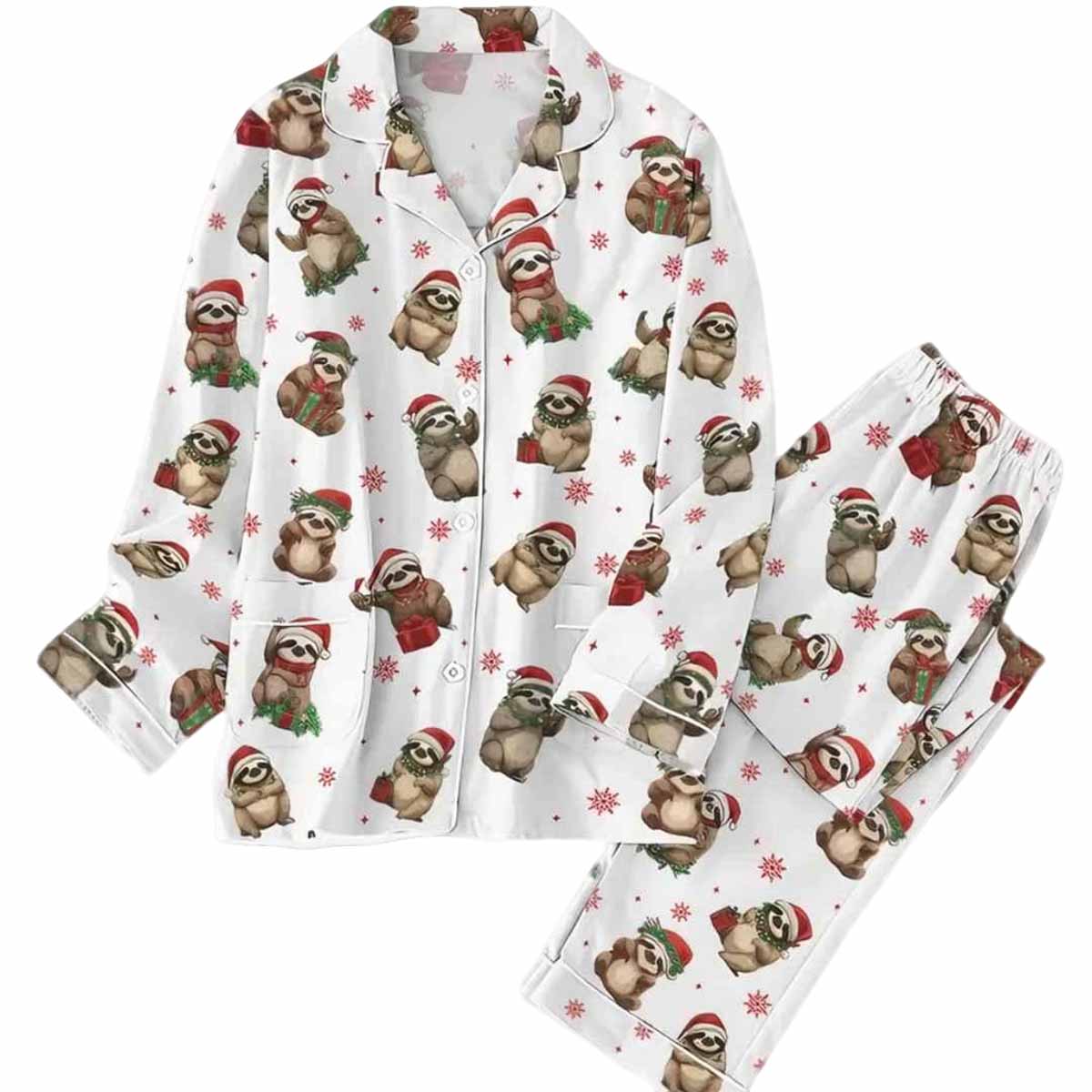 Sloth Christmas Pajama Set Sloth Christmas Pajama Set