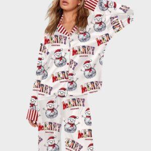 Snowman Merry Christmas Pajama Set Snowman Merry Christmas Pajama Set